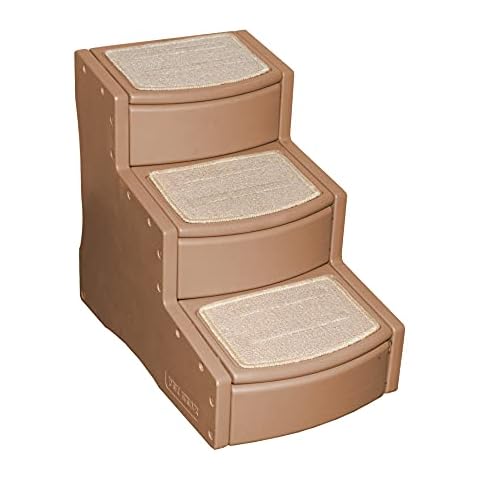 Pet Gear Easy Step III Haustiertreppe, 3 Stufen für Katzen/Hunde, abnehmbare, waschbare Teppichstufen, für Haustiere bis zu 68 kg, kein Werkzeug erforderlich, erhältlich in 6 Farben Cover
