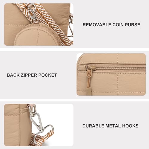 Image of JEEHAN Quilted Crossbody Bags for women Designer Shoulder Handbags Small Purse