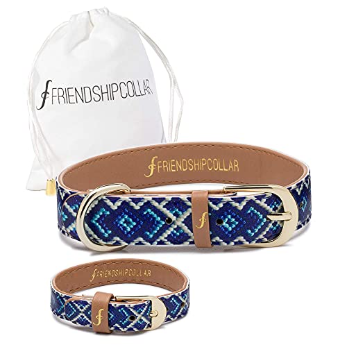 FriendshipCollar Dog Collar and Friendship Bracelet - The Mucky Pup - X Small