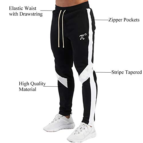 PIDOGYM Men's Track Pants,Slim Fit Athletic Sweatpants Joggers Trousers with Zipper Pockets4