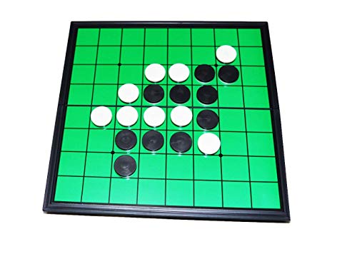 Reversi Ajedrez, Tablero de 25 x 25 cm, 64 piezas de juego, juego de estrategia de mesa, ajedrez blanco y negro, ajedrez Othello, Reversi