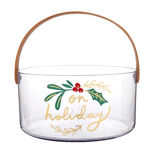 Santa Barbara Design Studio R5568 Christmas Ice Buckets - Acrylic Champagne Handle, Holiday