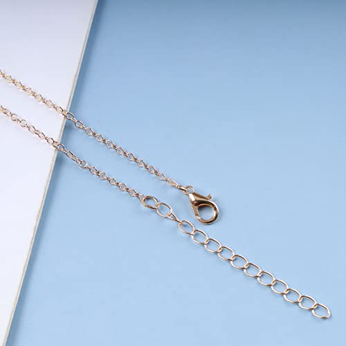 Atentuyi Gold Kristall Schmetterling Anhänger Halskette - Strass - Dünne Kette - Einfache Halskette - Schmuck für Frauen und Mädchen