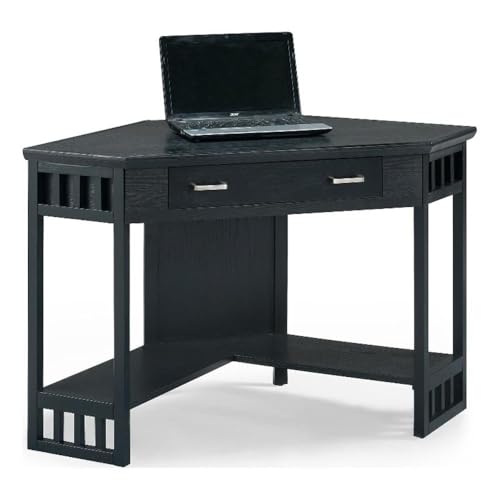 Image of Leick Home Reid Corner Desk, 48 inch, Black