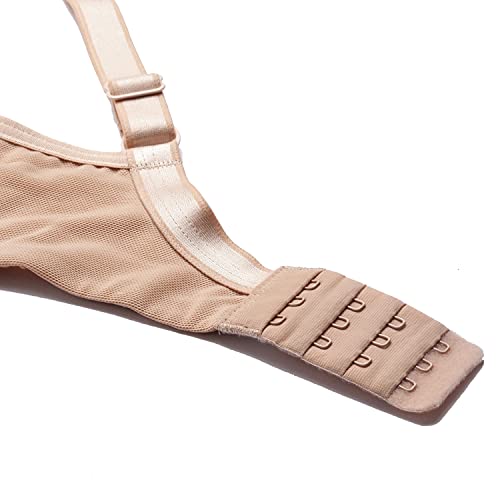 Image of Enamor No-Spill, Side Panel Shaping Women's Cotton Everyday Fashion Minimizer Bra - Lace Trimmer, Wired, Non-Padded, Full-Coverage - F053