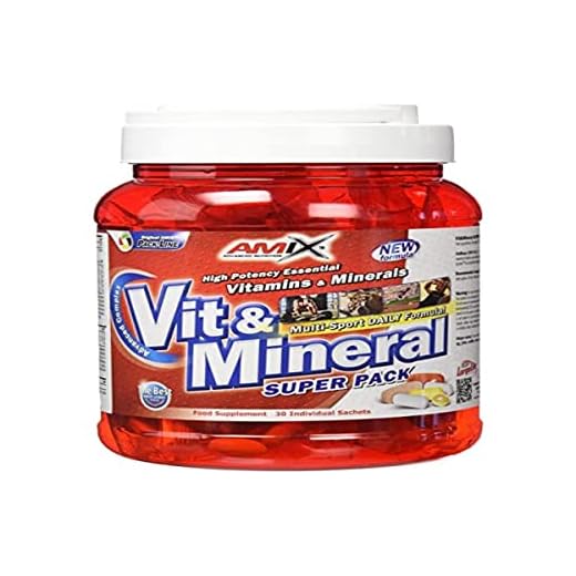 Amix - Vitamins + Minerals Superpack - Complemento Vitamínico - Con Vitaminas y Minerales - Para el Funcionamiento Óptimo del Cuerpo - Nutrición Deportiva - Contiene 30 bolsas