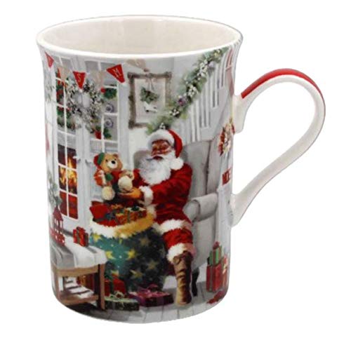 The Leonardo Collection LP52034 Christmas Macneil Santa Picture Mug, Fine China, 9x8x15cm, Boxed