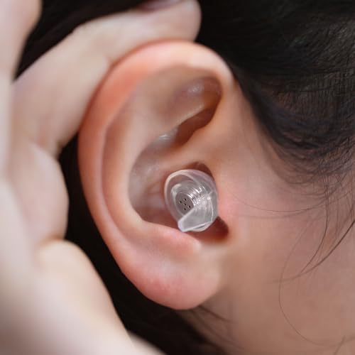Image of Eargasm Smaller Ears Transparent Clear Earplugs for Concerts, Festivals, Musicians, Night-Life, Motorcycle Hearing Protection - Reusable Ear Plugs for Small Ear Canals, Noise Reduction up to 21 dB