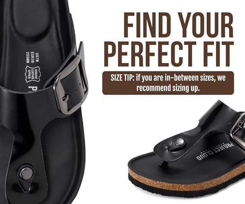 Image of Project Cloud Womens Sandals 100% Genuine Leather Thong Sandals for Women - Memory Foam Insole Women Sandals - Non-Slip Flip Flops for Women - Lightweight Sandals Women Footwear 2026
