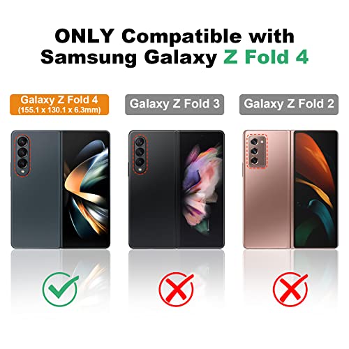 Nillkin Galaxy Z Fold 4 Case - Silicone Ultra Slim Shockproof Protective Phone Case With Slide Camera Cover, Camshield Silky Liquid Silicone Case For Samsung Galaxy Z Fold 4 5G, Black #TOP1