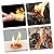 BESPORTBLE Natural Wooden Firelighters 50pc Carbon Wax Sticks for Stove Grill Fireplace Use