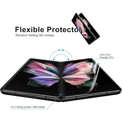 Image of TechTrendz Screen Guard for Samsung Galaxy Z Fold 7 Screen Protector Flexible Soft Protective Film Full Coverage, Bubble-Free Case Friendly Screen Protector for Galaxy Z Fold 7 - Matte