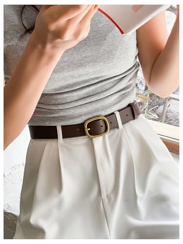 Women's Leather Waist Belts Metal Buckle Fashion Belt for Jeans Pants Dresses4