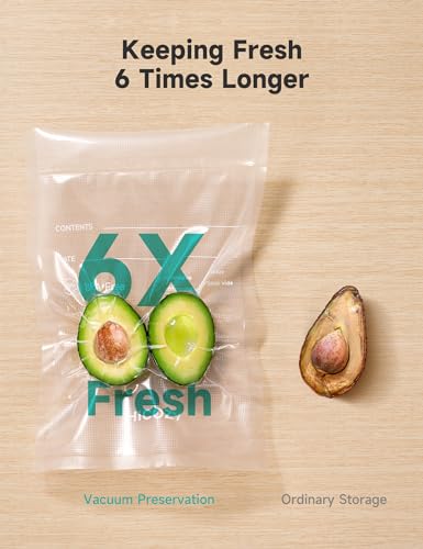 HiCOZY-Vacuum-Sealer-Bags-100-Count-8x12-for-Food-Storage-Pre-Cut-BPA-Free-Bag-for-Meal-Prep-or-Sous-Vide-Cooking-Safe-to-Microwave-Dishwasher-Boil-or-Freeze