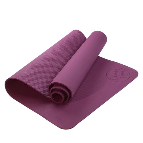 Clever Yoga Mat BetterGrip Eco-Friendly Recyclable Non-Slip and Durable TPE(6mm) - (Purple)