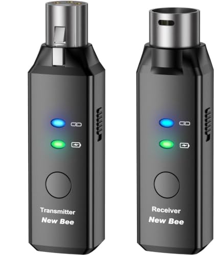 Image of Wireless XLR Transmitter and Receiver 5.8GHz for Dynamic Mic 48V Condenser