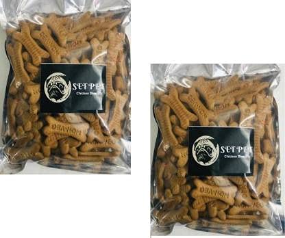 set pet Oven Baked Real Chicken Biscuits for Dogs & Cats, Good Source of High Protein & Fiber cookies for Bones & Teeth Health (500gm +500gm) Chicken Dog Treat (B09B63CR7B) Amazon Price History, Amazon Price Tracker