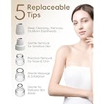 Rechargeable Blackhead Vacuum Pore Cleaner - 5 Attachments & 3 Suction Levels for Deep Facial Cleansing, USB-Powered Blackhead Remover for Women and Men (White) - Image 2