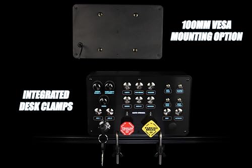 Image of Classic 2 Button Box for ATS /ETS2 (American Truck Simulator /Euro Truck Simulator) (Premium Black Brush Aluminum Finish)