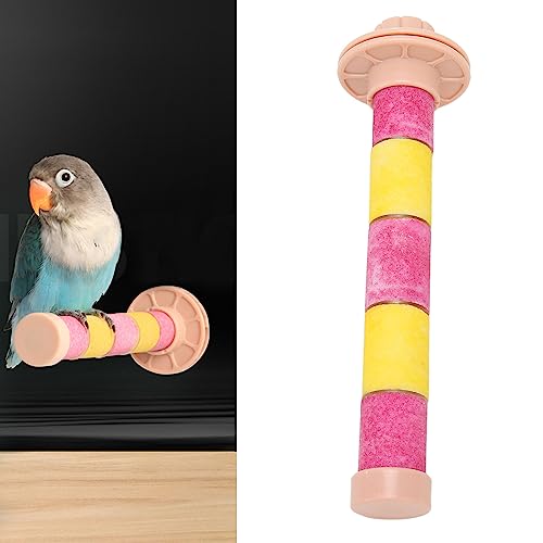 Image of Quartz Sands Bird Perch, Easy to Clean Stable Grinding Claw Safe Metal Core Sand Perch Perch for Cockatiel