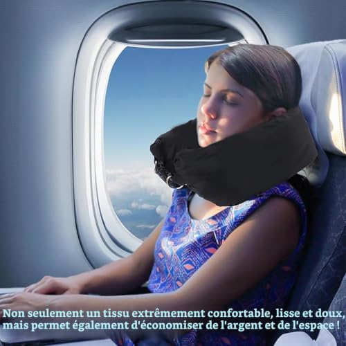 Coussin De Voyage Avion : Coussin de Voyage a Remplir, Coussin Voyage a Remplir en Forme de U (... – Image 2