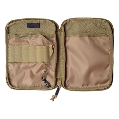 Soluzione versatile di stoccaggio: questa borsa degli attrezzi è dotata di diverse fessure elastiche e una corda con gancio, fornendo spazio sufficiente per riporre vari oggetti come quaderni, carte e altro ancora. Il suo design funzionale soddisfa facilmente le esigenze degli appassionati di outdoor che hanno con sé attrezzature indispensabili come telefoni cellulari, portafogli e altro ancora.