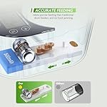 Automatic Fish Feeder for Aquarium, Rechargeable Timer Fish Food Dispenser for Betta Fish Turtle Feeder, Moisture-Proof Fish Food Vacation Feeder with LCD Display - Image 5