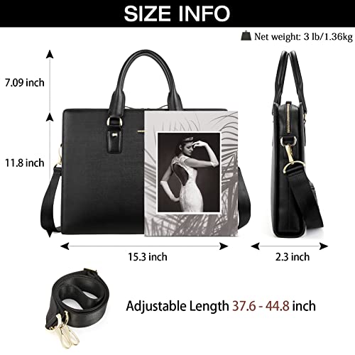 BOSTANTEN Genuine Leather Lawyer Briefcase