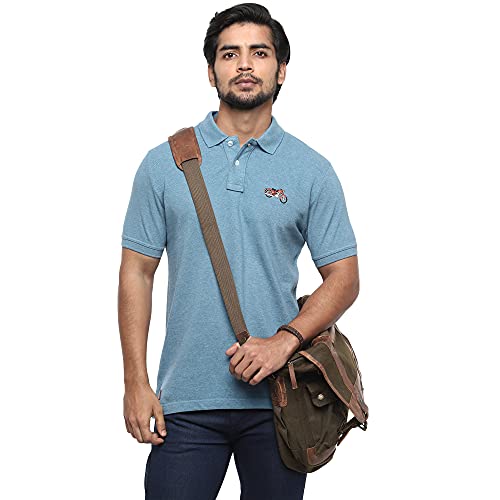 Image of Royal Enfield Colourful Himalayan Crew T-Shirt Blue L