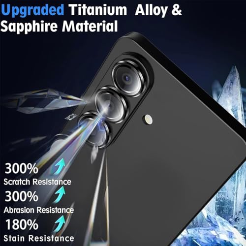 Image of Camera Lens Protector for Samsung Galaxy S26 / S26 Plus Black AR AF Coated 9H Tempered Glass Camera Guard, Anti Drop, Scratch Resistant Camera Lens, Case Friendly Waterproof Heavy Duty UHD Clear Camera Cover