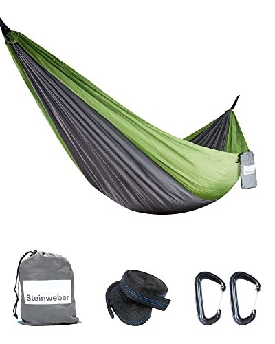STEINWEBER Ultraleichte Hängematte für Camping &...