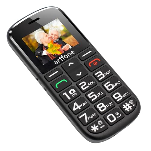 artfone CS182 Seniorenhandy Ohne Vertrag, Dual SIM 2G GSM Handy mit Großen Tasten, SOS Notruftaste,...