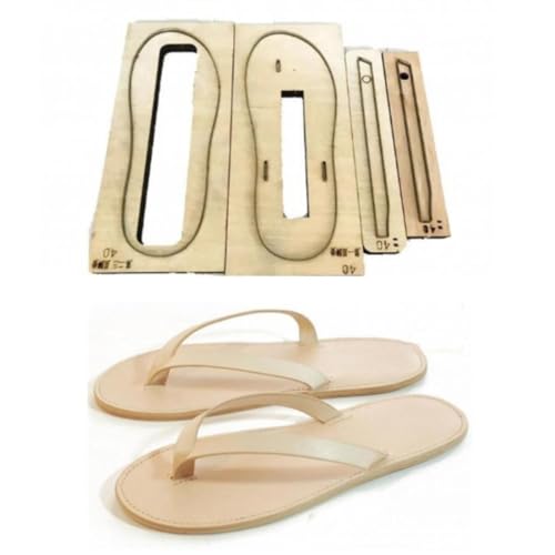 YJIUYUANQ 1 Set Leather Cutting Die Wooden Die Cutting Die for DIY Leather Slipper, (Size 42) ?