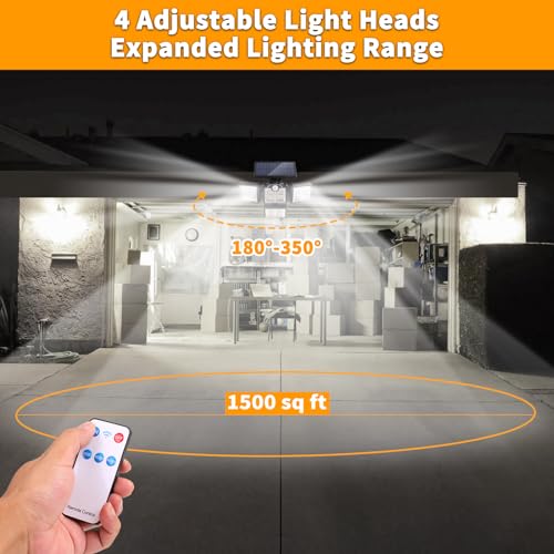Solar-Outdoor-Light-with-Lights-Reflector-Motion-Sensor-IP65-Waterproof-Remote-Control-4-Heads-270-Wide-Angle-Solar-Powered-Wall-Flood-Lights-with-Integrated-Panel-for-Garden-Patio-Yard