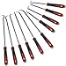 Rindion 10PCS Pick Set Mechanic, Hook and Pick Tool Set with Non-Slip Grip, Long & Mini Automotive Pick Set for O-Ring, Seal & Gasket Removal, Car Repair, Mechanical and DIY Use
