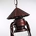 NOXARTE Vintage Pendant Light Lantern Ceiling Light Fixture with Glass Shade Adjustable Chain for Kitchen Island Farmhouse Loft Porch Width 7 Inch x Height 15 Inch