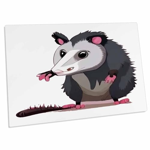 Alfombrilla grande para escritorio con diseño de gato miniatura 1