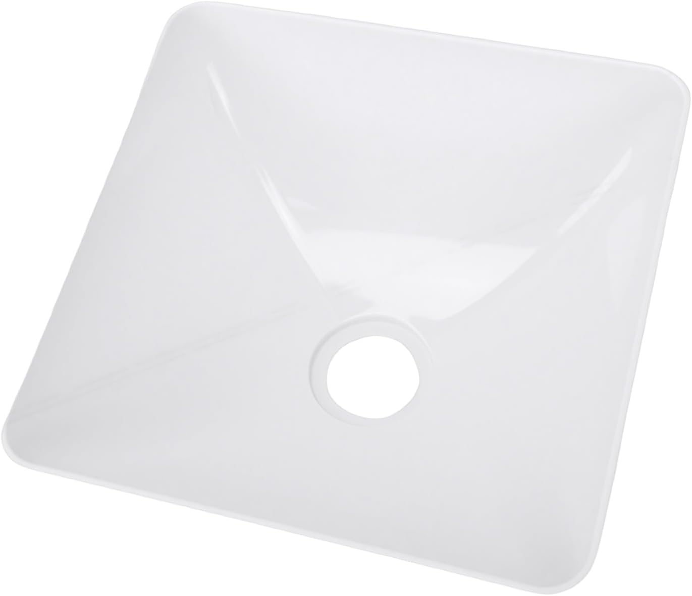 Lightweight Acrylic RV Sink, Compact Drop in Small Kitchen Sink for Boats, with Multifunctional 50mm Water Outlet