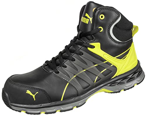 Puma Baskets de sécurité Hautes Velocity 2.0 Yellow Mid S3 ESD HRO SRC