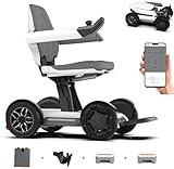 Intelligent Electric Powered Wheelchair Device, Automatic Folding, Remote Controlled, Smart, Compact Heavy Duty Mobile, Powerful Dual Motor, Foldable Portable Motorized Mobility Scooter