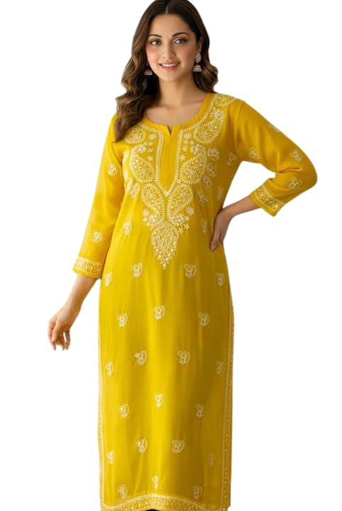 Women’s Elegant Blue Embroidered Kurta & Aster Set | Sheer Fabric Ethnic Wear with Intricate Thread Work | Festive & Casua... - Review, Price and Buying Guide
