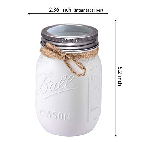 Mason Jar Bathroom Set（3 Piece）-Foaming Soap Dispenser, Toothbrush Holder,Flower Vase,For Wedding House Decor Countertop And Vanity Organizer Bathroom Kitchen Farmhouse Décor (Brushed Nickel #TOP3