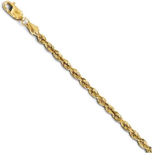 Leslie's Real 14kt Yellow Gold 3.00mm Diamond-Cut Rope Chain; 30 inch; Lobster Clasp