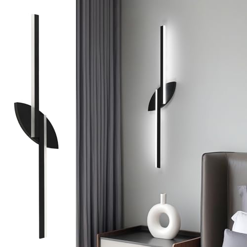 Toolight Applique da Parete Interno 80CM, 14W 1575LM Lampada da Parete LED Moderna in Alluminio, Applique LED Regolabile con Funzione di Memoria, Lampada a Muro per Camera da Letto, 3000K/4500K/6500K