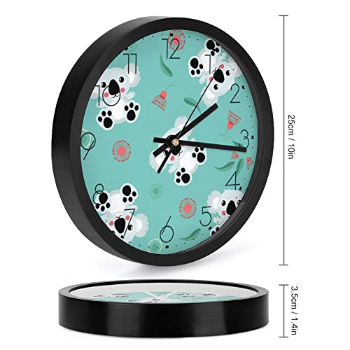 Pendule murale moderne koala au design epure de 25.4 cm pour valoriser les murs du bureau - 3