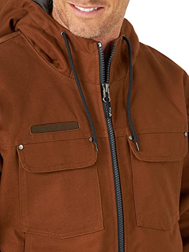 Wrangler Riggs Workwear Men's Tough Layers Canvas Work Jacket, Toffee, Medium #TOP2