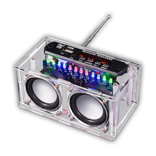 FM Radio Kit Speaker DIY Kit Soldering Practice Kit Digital Radio DIY Kit Audio Electronic Kits Soldering Project Kit ISolderStore