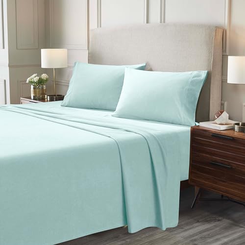 Superior Juego de sábanas de Franela de algodón Cepillado, Ropa de Cama Suave y cálida, sábanas sólidas Modernas, decoración de Dormitorio, 1 sábana encimera, 1 sábana Bajera elástica con Bolsillo