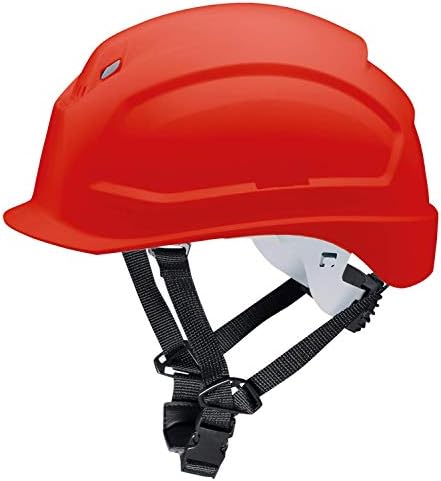 Uvex Pheos S-KR Safety Helmet - Construction Helmet with 4-Point Chin Strap and Ventilation Holes