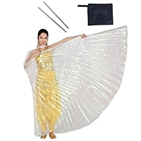 Belly Dance Led Isis Wings With Adjustable Sticks Adult Accessories Stage Performance Props